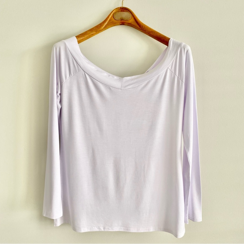 Sarin Matthews White Off Shoulder Top Size Large